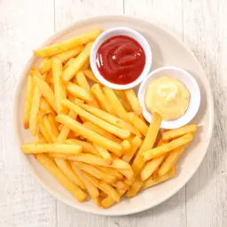 Fries Plate with Flower